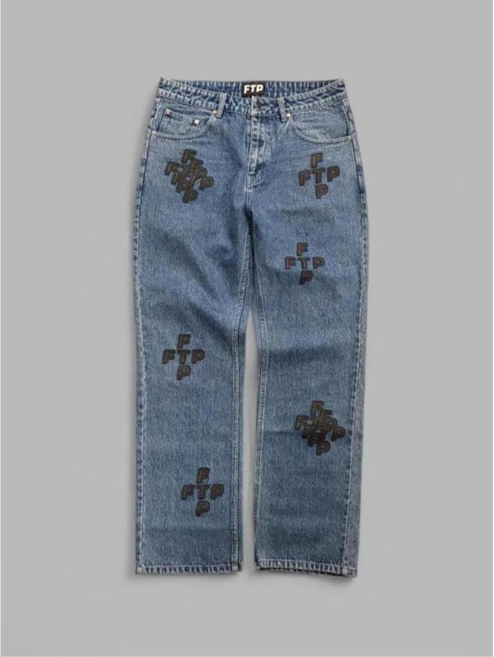 FTP FW24 Cross Logo Denim Jeans